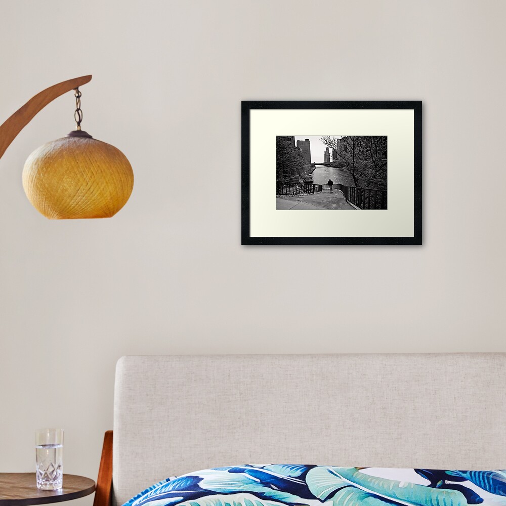 Running Man - Chicago Framed Art Print