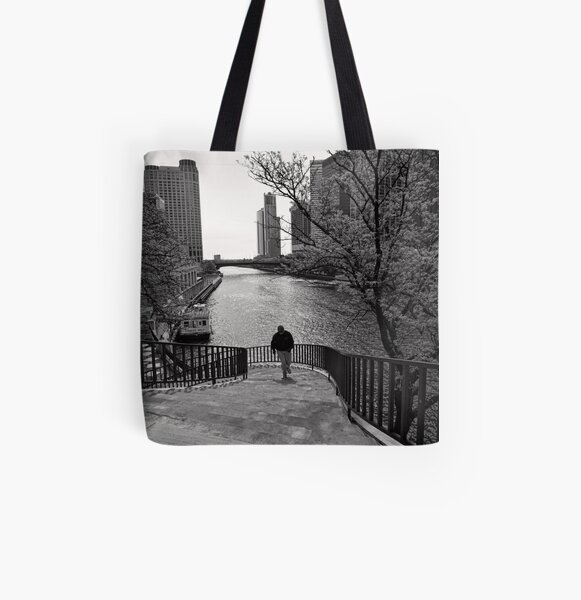 Running Man - Chicago All Over Print Tote Bag