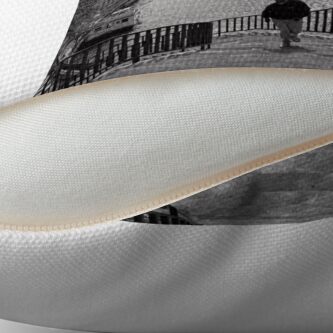 Alternate view of Running Man - Chicago Throw Pillow