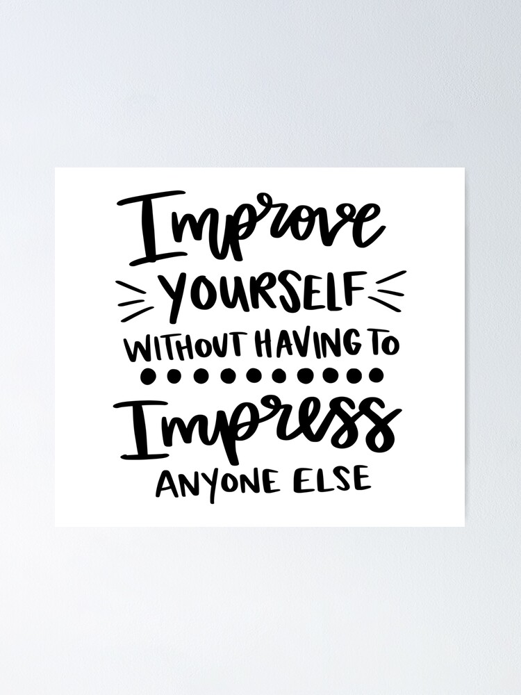 Thumbnail 1 of 3, Poster, Improve Yourself designed and sold by AshleysBazaar.