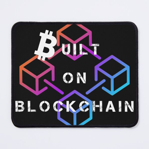 Item preview, Biult On Blockchain Bitcoin Crypto designed and sold by Funny-Tees4U.