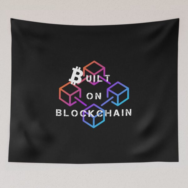 Item preview, Biult On Blockchain Bitcoin Crypto designed and sold by Funny-Tees4U.