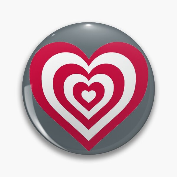 Item preview, White and Scarlet - Powerpuff Girls Retro Heart designed and sold by Liyanna Baloca.