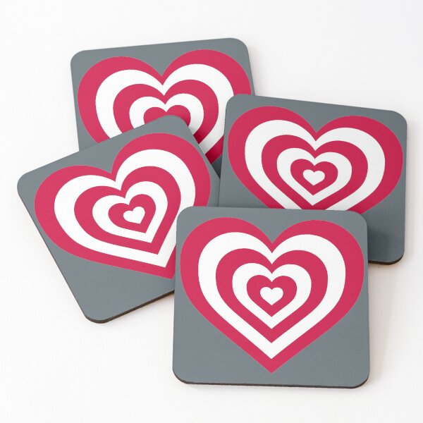 Item preview, White and Scarlet - Powerpuff Girls Retro Heart designed and sold by Liyanna Baloca.