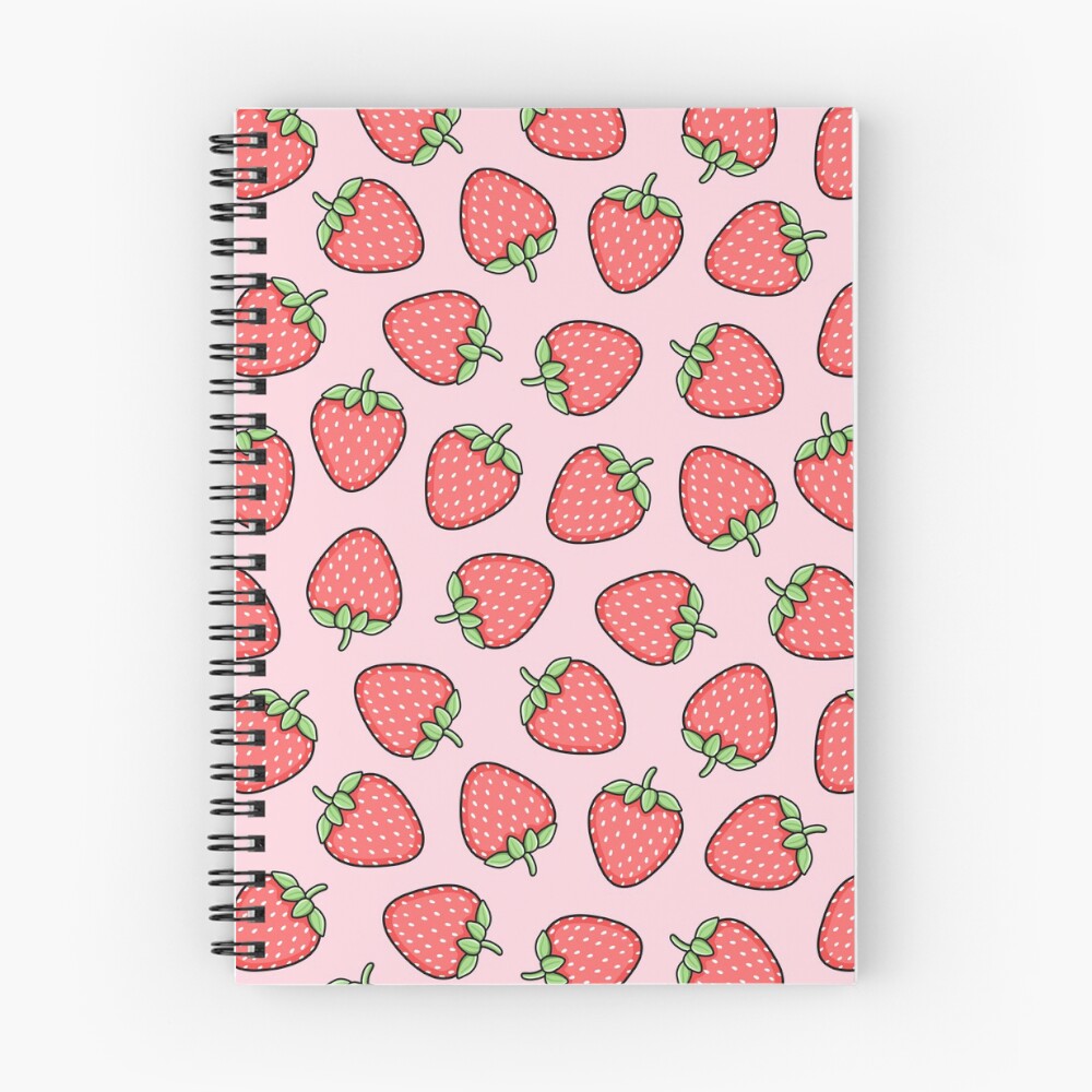Cute Strawberry Pattern Illustration