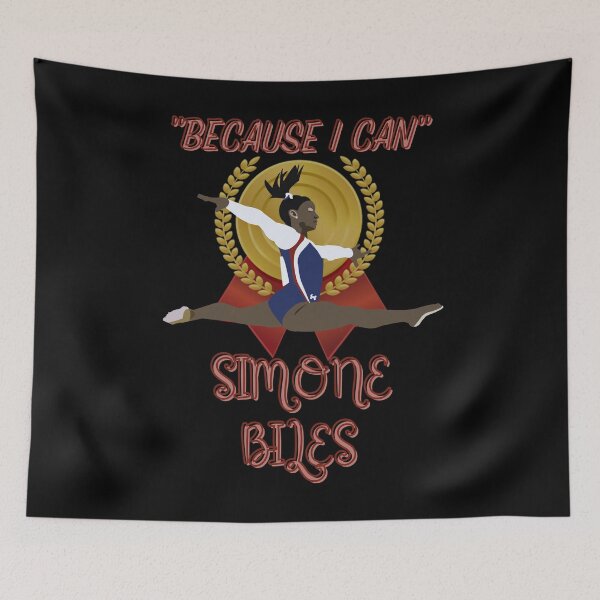 Item preview, Because I Can Quote Simone Biles Mental Health Awareness Day USA Olympics Gymnastics Gold Medal Black Girl Magic Simone Biles Shirt designed and sold by matrixunplugged.