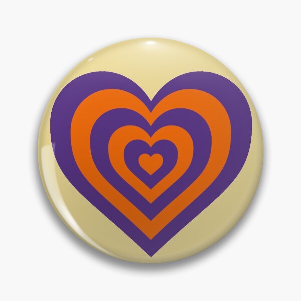 Item preview, Orange and Regalia - Powerpuff Girls Retro Heart designed and sold by Liyanna Baloca.
