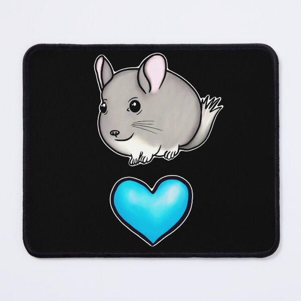 Item preview, Cute Chubby Chinchilla, I Heart Chinchillas Blue designed and sold by Mochi-Merch.