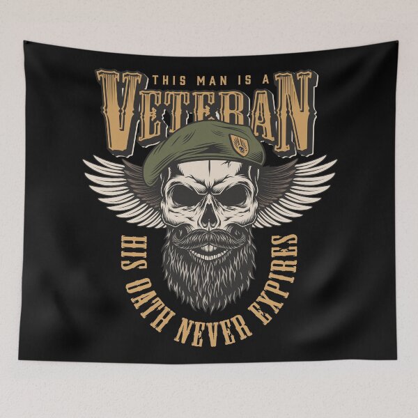 Item preview, Veteran - His Oath Never Expires designed and sold by Vector Scout Lab.