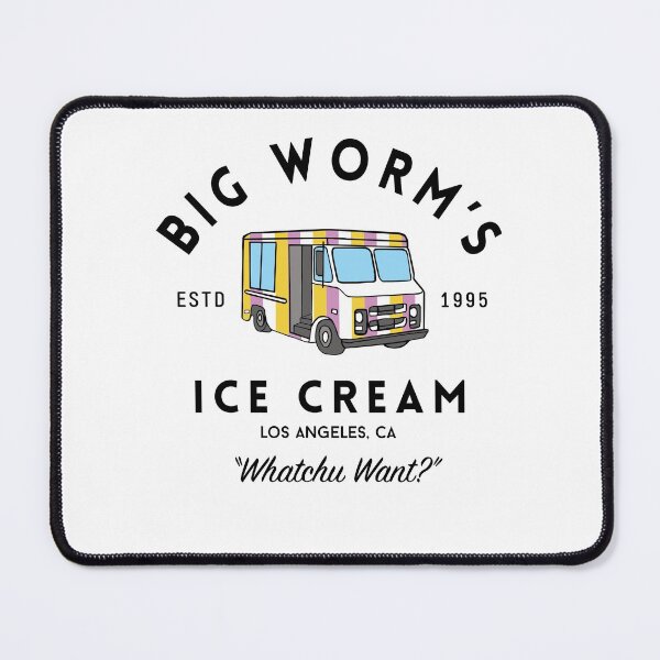 Item preview, Big Worm's Ice Cream - Whatchuwant? - Friday logo designed and sold by Primotees.