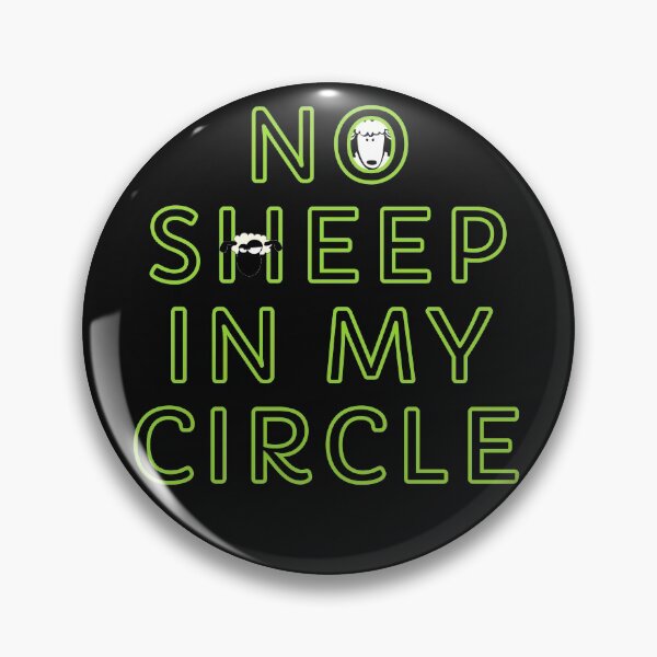Item preview, no sheep in my circle - text design designed and sold by nakavt.