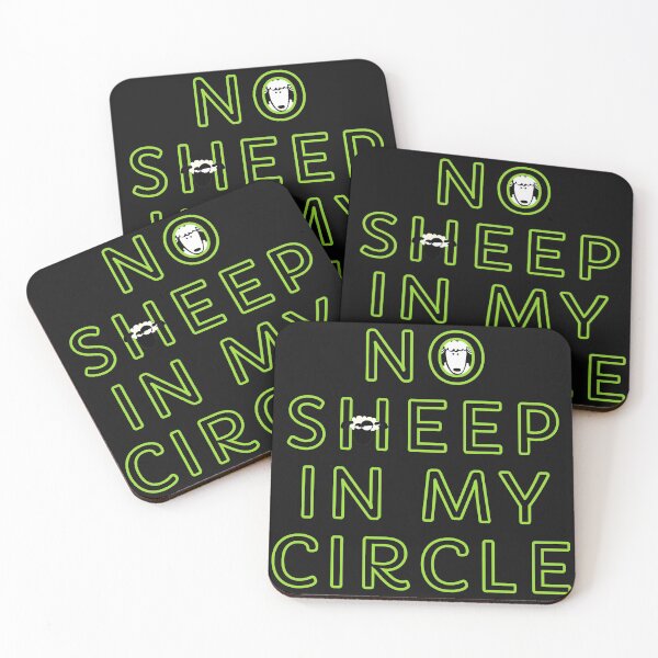 Item preview, no sheep in my circle - text design designed and sold by nakavt.