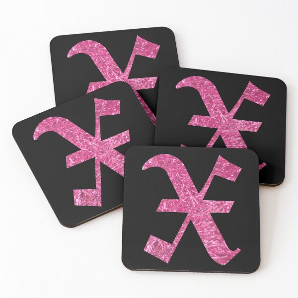 Item preview, The Letter X - Capital Pink Glitter Gothic designed and sold by TheLykosApparel.