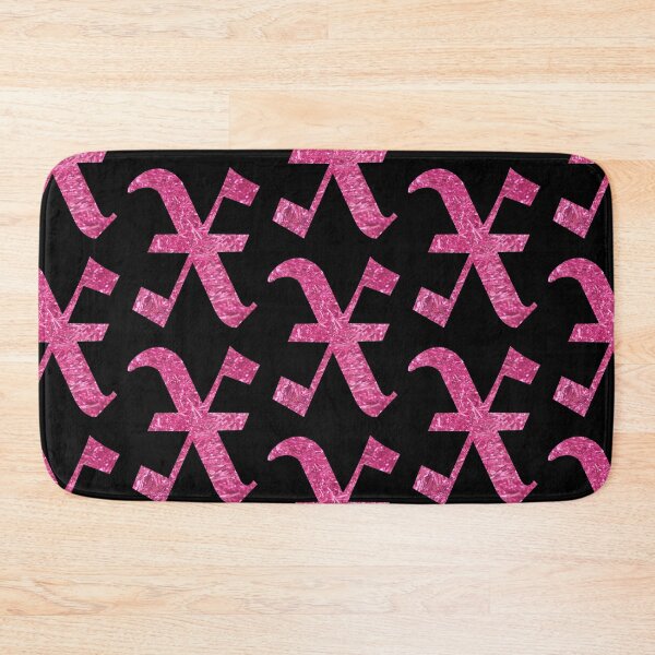 Item preview, The Letter X - Capital Pink Glitter Gothic designed and sold by TheLykosApparel.