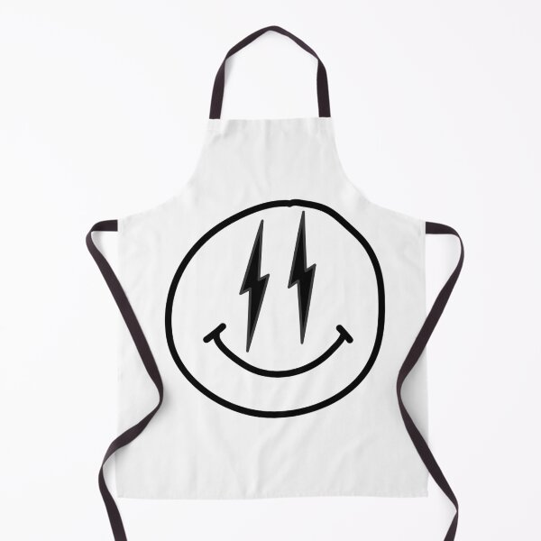 Item preview, black lightening bolt smiley designed and sold by kaelinmeicher.