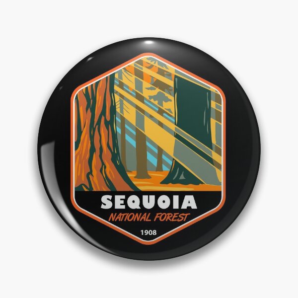 Artikelvorschau, Abzeichen des Sequoia National Forest, Kalifornien entworfen und verkauft von KrisSidDesigns.