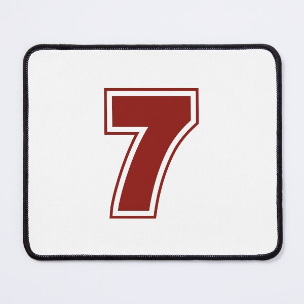 Item preview, 7 Driver Number (Dark Red) designed and sold by FilipeFerreira.