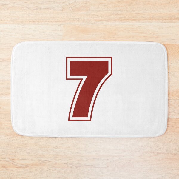 Item preview, 7 Driver Number (Dark Red) designed and sold by FilipeFerreira.