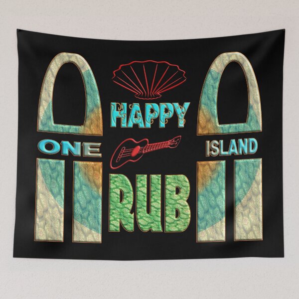Item preview, ARUBA - ONE HAPPY ISLAND - TROPICAL FRUITS SHELLS AND GUITAR designed and sold by Ralek.