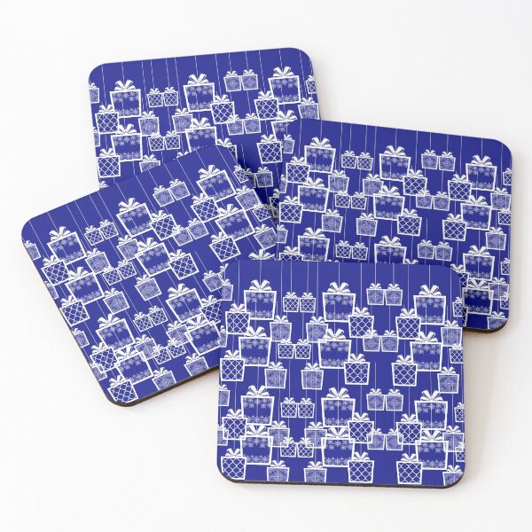 Item preview, Christmas Presents Pattern (Blue)  designed and sold by whereisOlga_.
