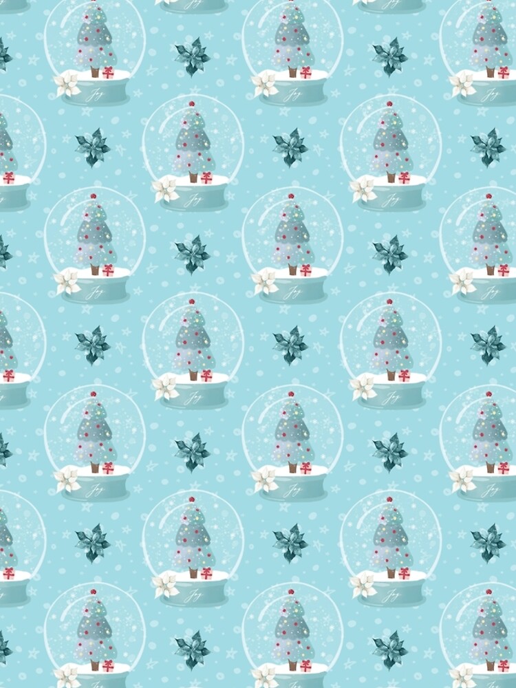 Globos de nieve de Navidad azul - Navidad de Samilinkmedia