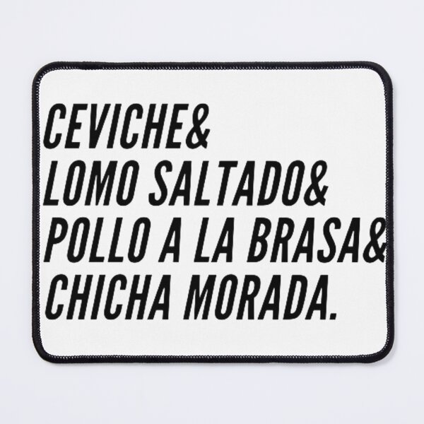 Item preview, CEVICHE LOMO SALTADO POLLO A LA BRASA CHICHA MORADA PERUVIAN DISHES designed and sold by saintmosi.