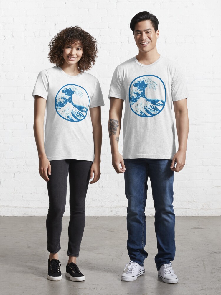 hokusai blue t shirt