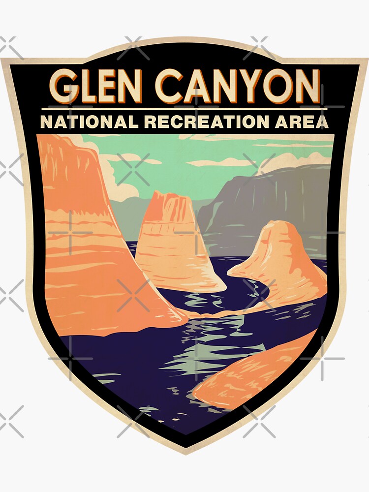 "Glen Canyon National Recreation Area Reflection Canyon Badge" Sticker