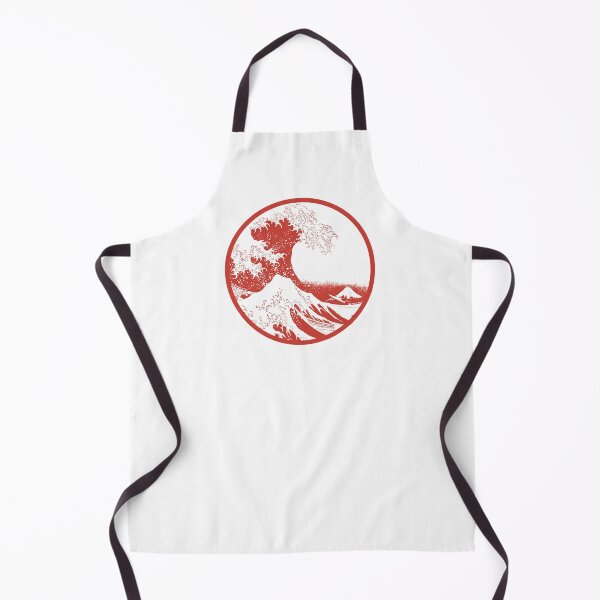 Item preview, The Great Wave Off Kanagawa, Katsushika Hokusai, Japanese Ukiyo-e, Red designed and sold by anghelapparel.