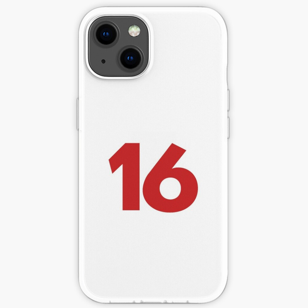 16 Driver Number Red Iphone Case For Sale By Filipeferreira Redbubble