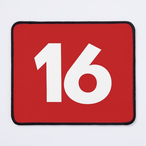 Item preview, 16 Driver Number (Red BG) designed and sold by FilipeFerreira.