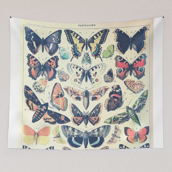 Item preview, Vintage Botanical Butterfly Moth Illustration No.2 designed and sold by TheLykosApparel.