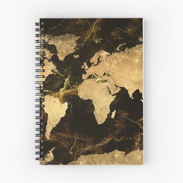 Item preview, world map gold 7 designed and sold by BekimART.