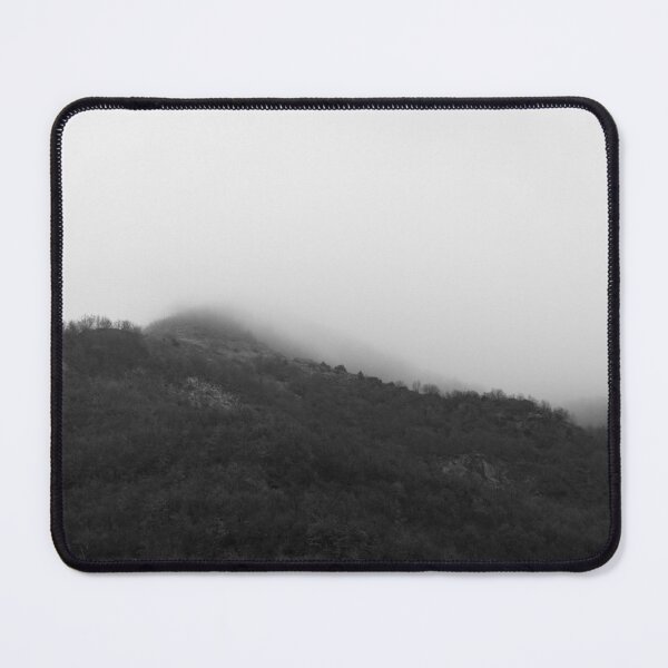 Item preview, Black and white landscape foggy winter forest designed and sold by by-jwp.