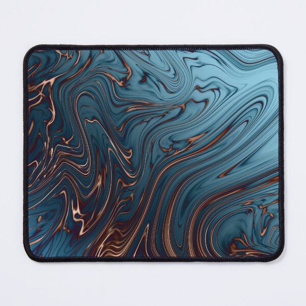 Item preview, Dark Blue Liquid Texture With Golden Traces designed and sold by Inez-kemmy.