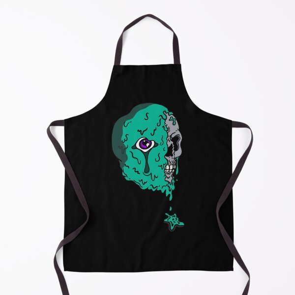 Item preview, Teal Melting Skull designed and sold by PryzmSquirrel.