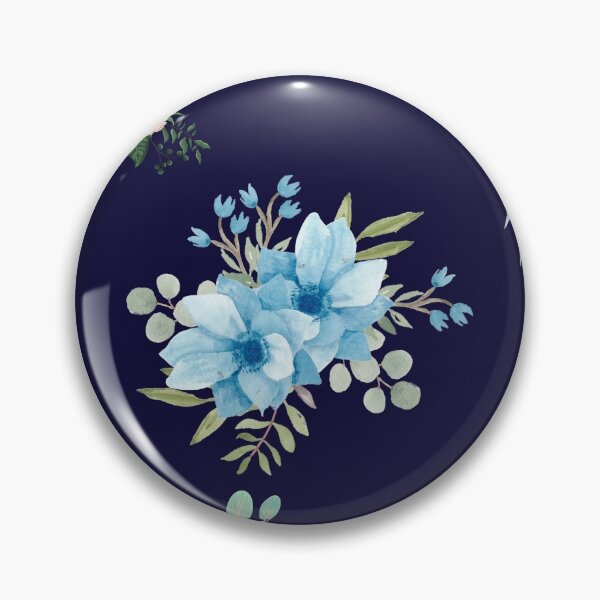 Item preview, Dark Blue Flower pattern designed and sold by PhoeniXDreamer.