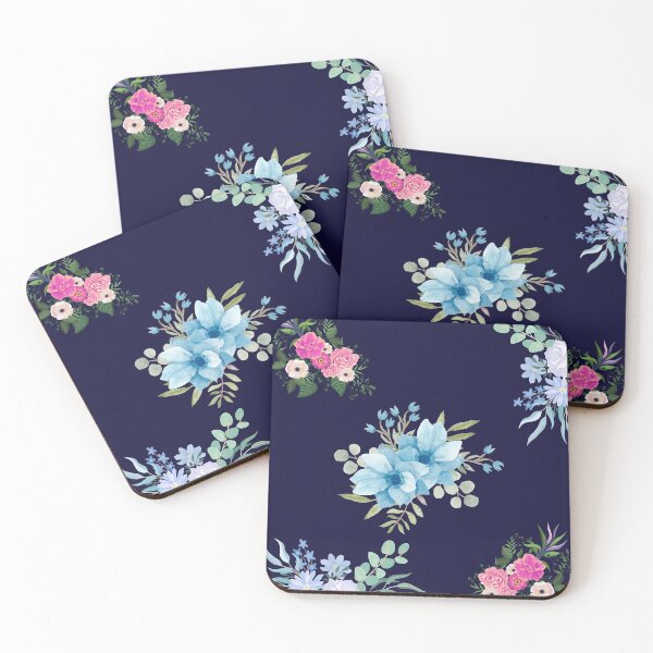 Item preview, Dark Blue Flower pattern designed and sold by PhoeniXDreamer.