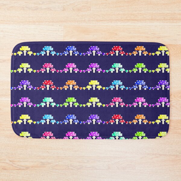 Item preview, Little Pixel Poisonous Rainbow Mushrooms designed and sold by rin3d .