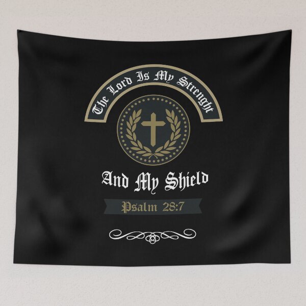 Item preview, Bible Verse Psalm, Religious Message of Faith  designed and sold by Blok45.