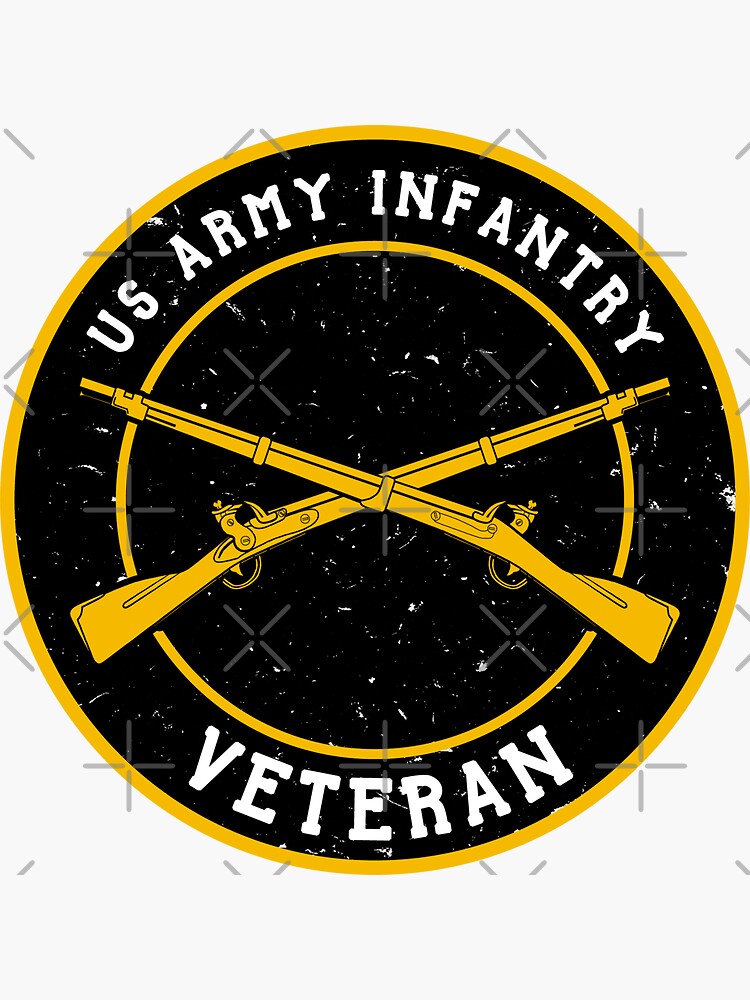 "US ARMY INFANTRY VETERAN" Sticker For Sale By Alt36 | Redbubble