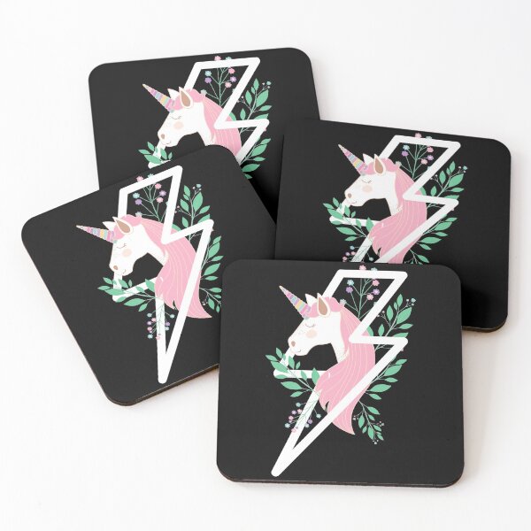 Item preview, Colorful Floral Unicorn Within Lightning Thunder Storm - Unicorn Thunder designed and sold by lodarohit.