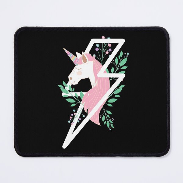 Item preview, Colorful Floral Unicorn Within Lightning Thunder Storm - Unicorn Thunder designed and sold by lodarohit.
