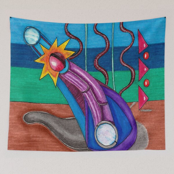 Item preview, Abstract Eggplant Garden designed and sold by Douglas  Walker.