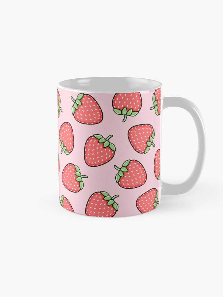 Strawberry shape Coffee mug Ceramic cup cartoon Breakfast