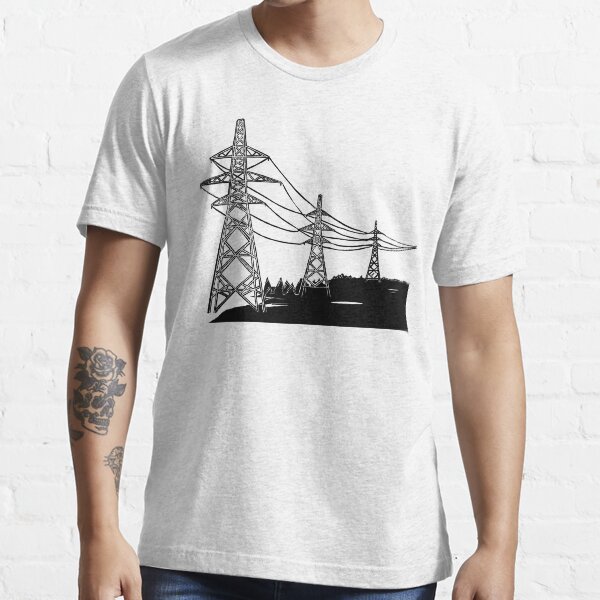 "Pylons Linocut Silhouette" Tshirt for Sale by Redbubble pylons tshirts