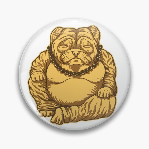 Item preview, Funny Cute Yoga Pug Budha Meditating - Yoga Lover designed and sold by AR Studios.