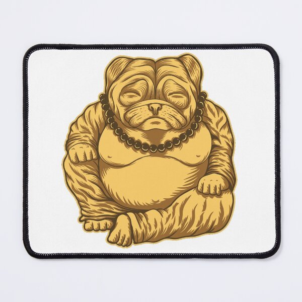 Item preview, Funny Cute Yoga Pug Budha Meditating - Yoga Lover designed and sold by AR Studios.