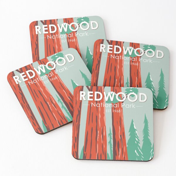 Item preview, Redwood National Park In Winter California Vintage designed and sold by KrisSidDesigns.