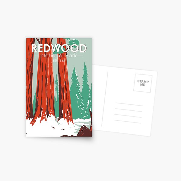 Item preview, Redwood National Park In Winter California Vintage designed and sold by KrisSidDesigns.